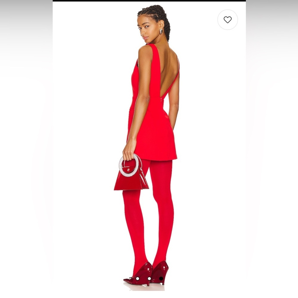 NWT L'Academie Arley Red Dress Medium - Picture 2 of 5
